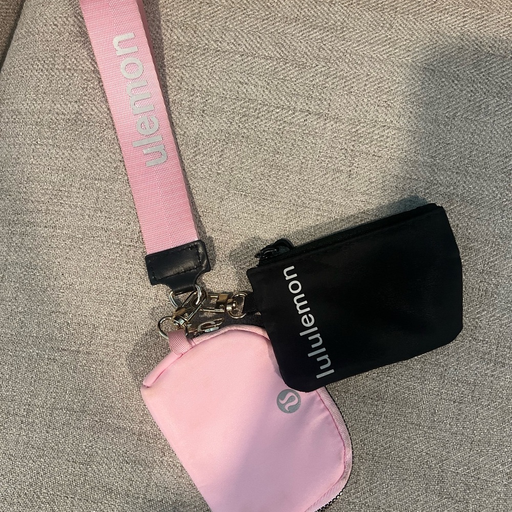 lululemon athletica Pink and Black Lanyard